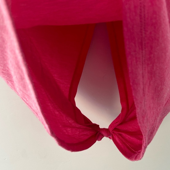 Vintage J Crew Pink Tie Back Tank Top size Small - Picture 8 of 10